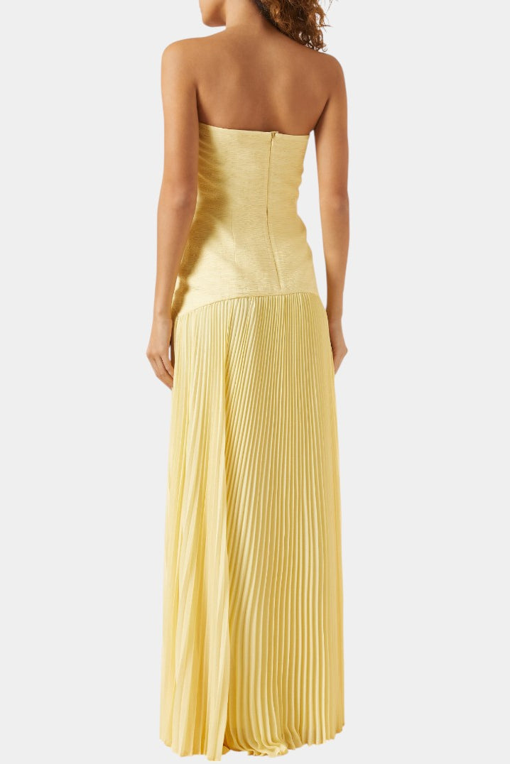 Deia Mesh Maxi Dress | Bell Sleeves, Front Slit