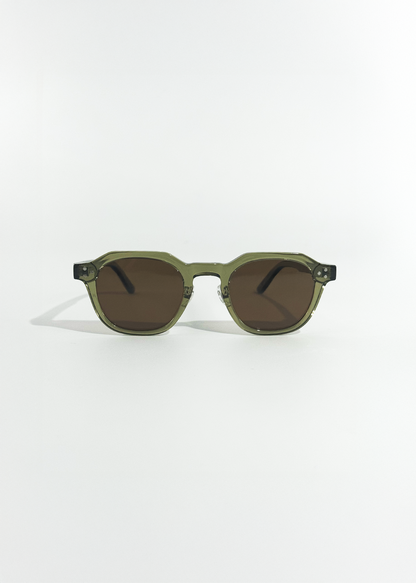 Sage Light Sunglasses | UV400, Olive Tone, Elegant