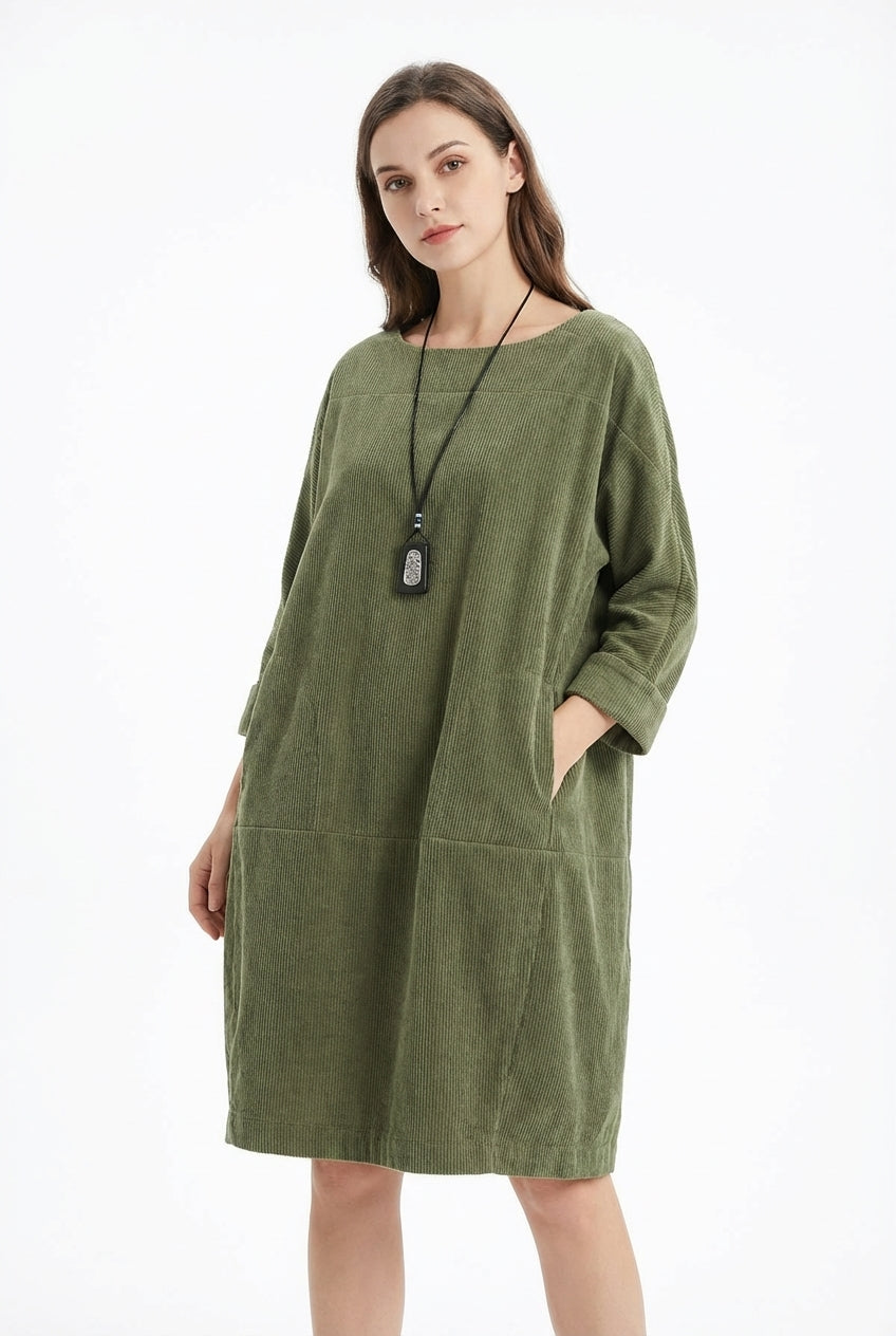 Maria Relaxed Dress - Green