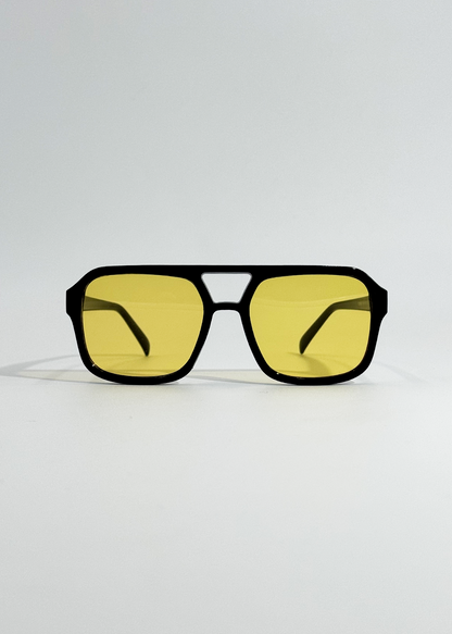 Goldie Retro Sunglasses | UV400, Golden Frame