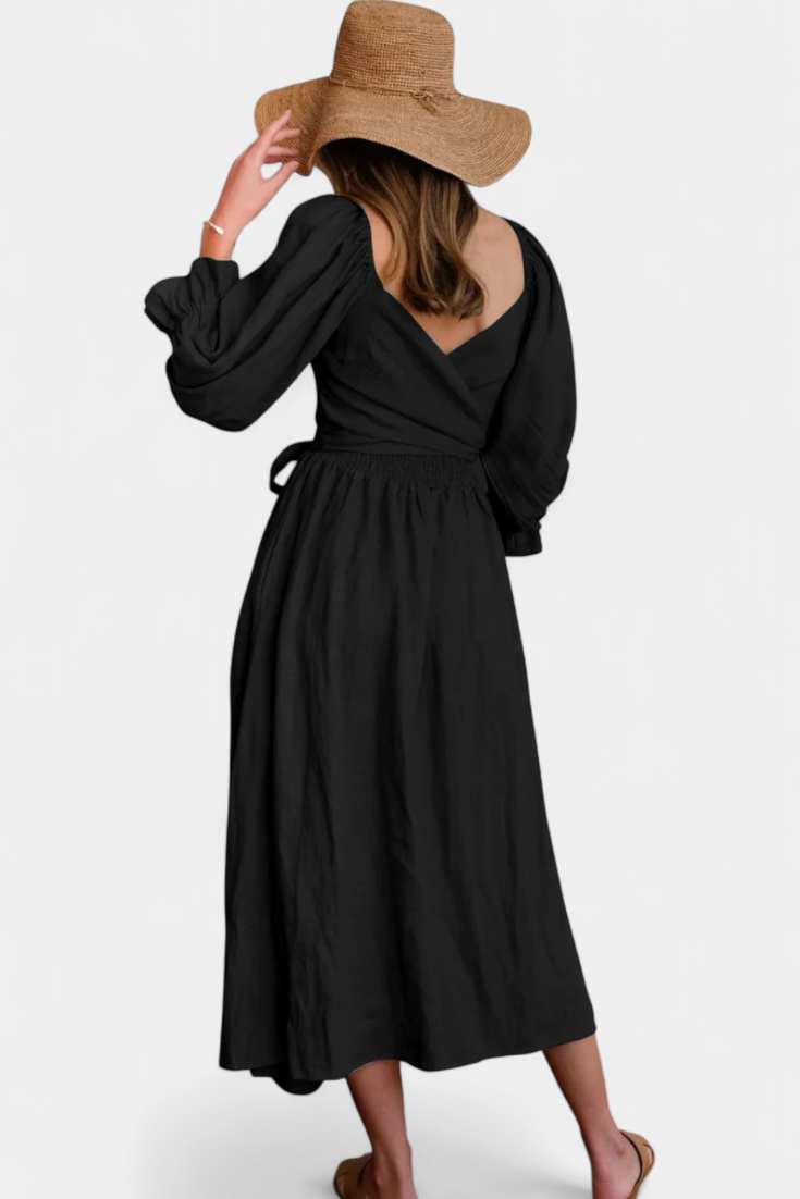 Petra Two-Tier Dress | Puff Sleeves, Ruched Body, Romantic
