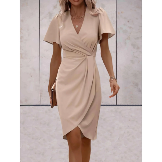 Sienna Wrap Summer Midi Dress | Elegant, Feminine, Breezy