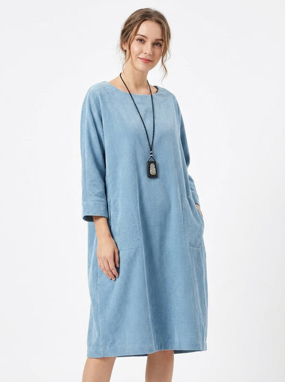 Maria Relaxed Dress - Light Blue