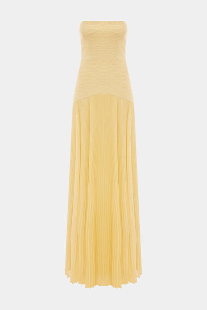 Deia Mesh Maxi Dress | Bell Sleeves, Front Slit