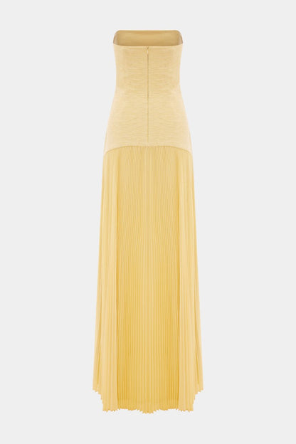 Deia Mesh Maxi Dress | Bell Sleeves, Front Slit