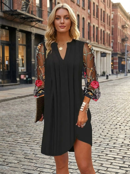 Natalia Sheer Sleeve Mini Dress - Lifestyle Outdoor