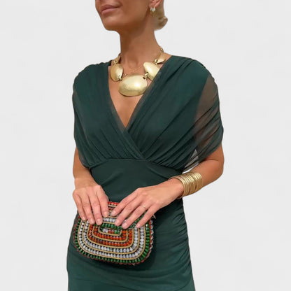 Andrea Wrap Dress | Feminine Drape, Elegant Movement
