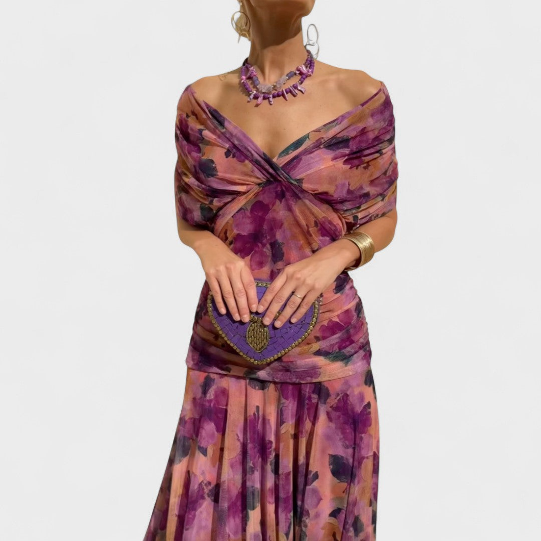 Andrea Wrap Dress | Feminine Drape, Elegant Movement