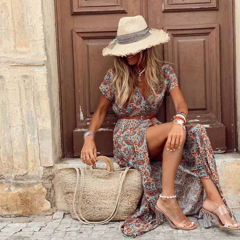 Carmen Boho Summer Mini Dress | Bohemian, Refined, Feminine