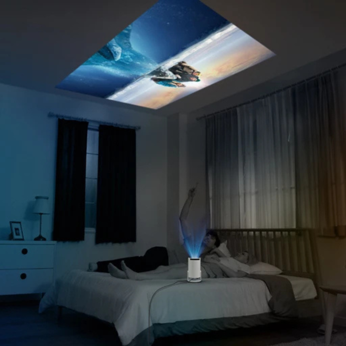 Vidéoprojecteur compatible 4K – Wi-Fi et Bluetooth