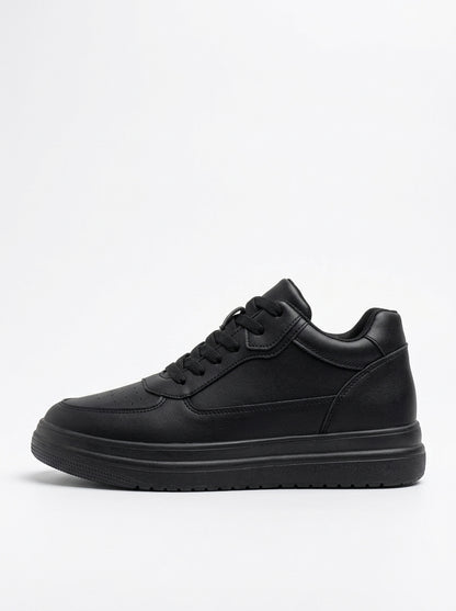 Women's Platform Sneakers Black - side