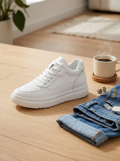 Women's Platform Sneakers White - lifestyle